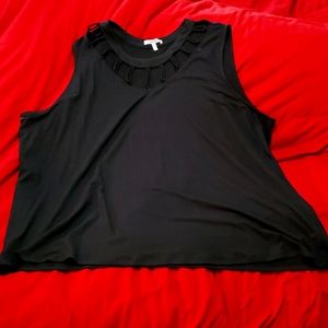 Cute black cotton tank top!